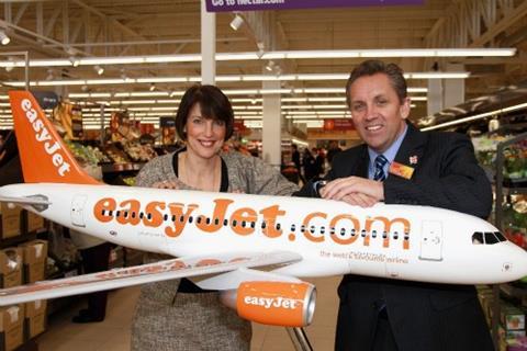 EasyJet's Carolyn McCall and Justin King celebrate their Nectar partnership
